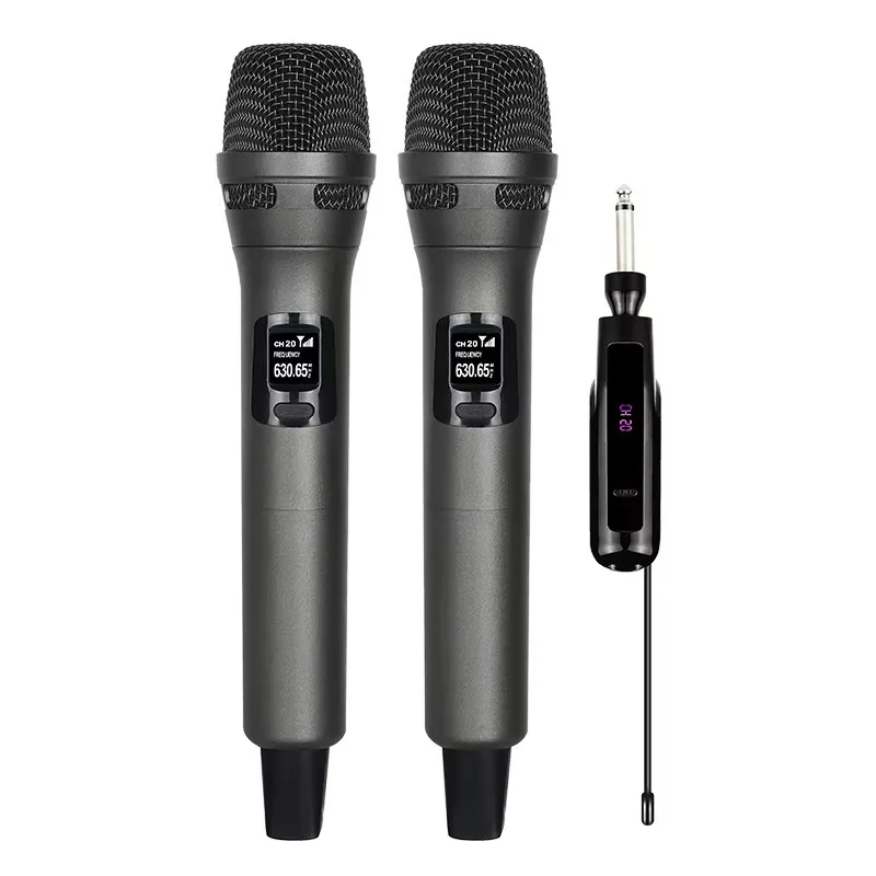 Handheld wireless microphone cross-border U band FM home audio outdoor live broadcast KTV singing charging wireless microphone