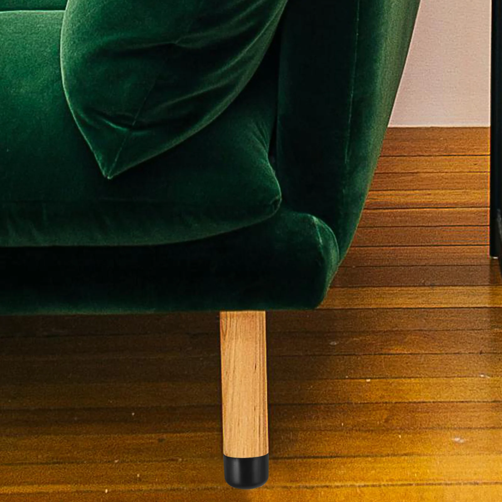 8 قطعة أقدام أريكة بديلة أرجل قطع الأثاث البلاستيكية المستديرة لخزانة طاولة الكرسي المضادة للخدش للحد من الضوضاء سهلة التركيب