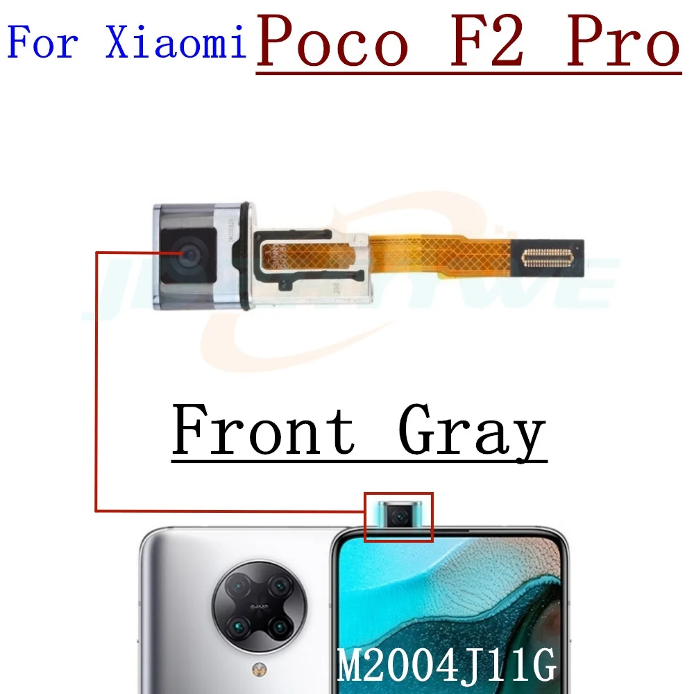 Rear Front Camera For Xiaomi Poco F2 Pro Frontal Selfie Facing Main Back Camera Module Flex Cable Parts