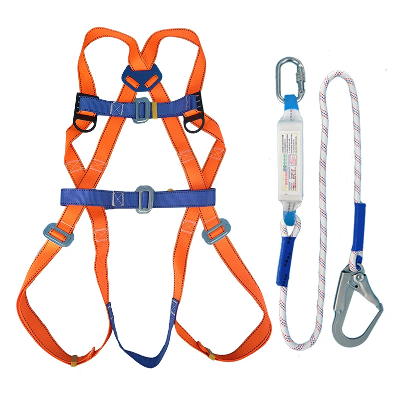 Five-point safety belt for aerial work outdoor rock climbing training and construction protective equipment belt single big hook