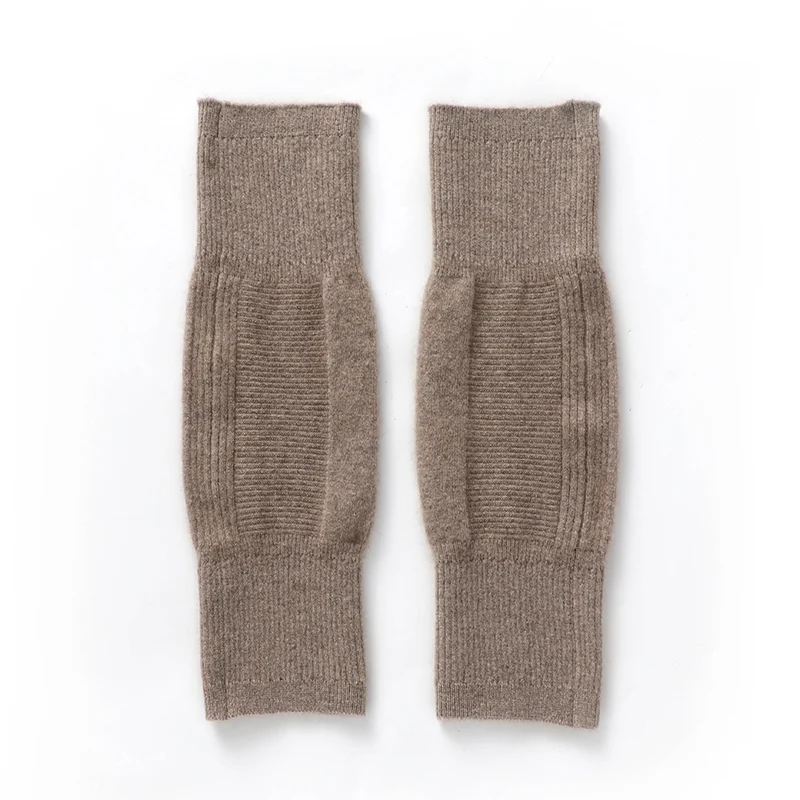 35 سنتيمتر الموسعة 100% الكشمير منصات الركبة الخريف الشتاء سميكة المرأة حماة الركبة الرجال القديمة الباردة الساق المشتركة تدفئة