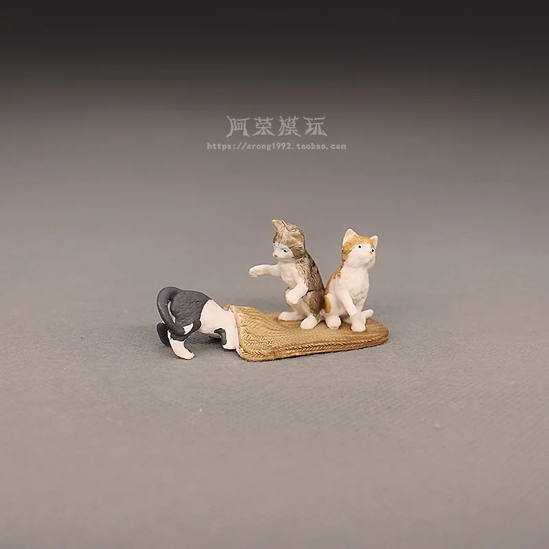 Cognitieve simulatie miniatuur diermodel speels kitten konijntje actiefiguren miniatuur ornament accessoires creatief speelgoed