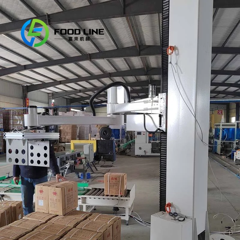 Bag Palletizing Robot Automatic Palletizer For Sale With Flexible Arm For Stacking Sacks And Cartons In Warehouse lower cost
