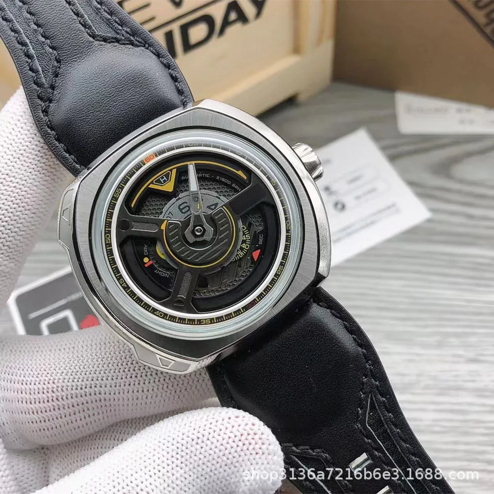 

Luxury Brand Friday Automatic Mechanical Watch SF-T3/02-S177 Hollow Dial Design Japan Movement Seven Wristwatches Best Gifts Boy