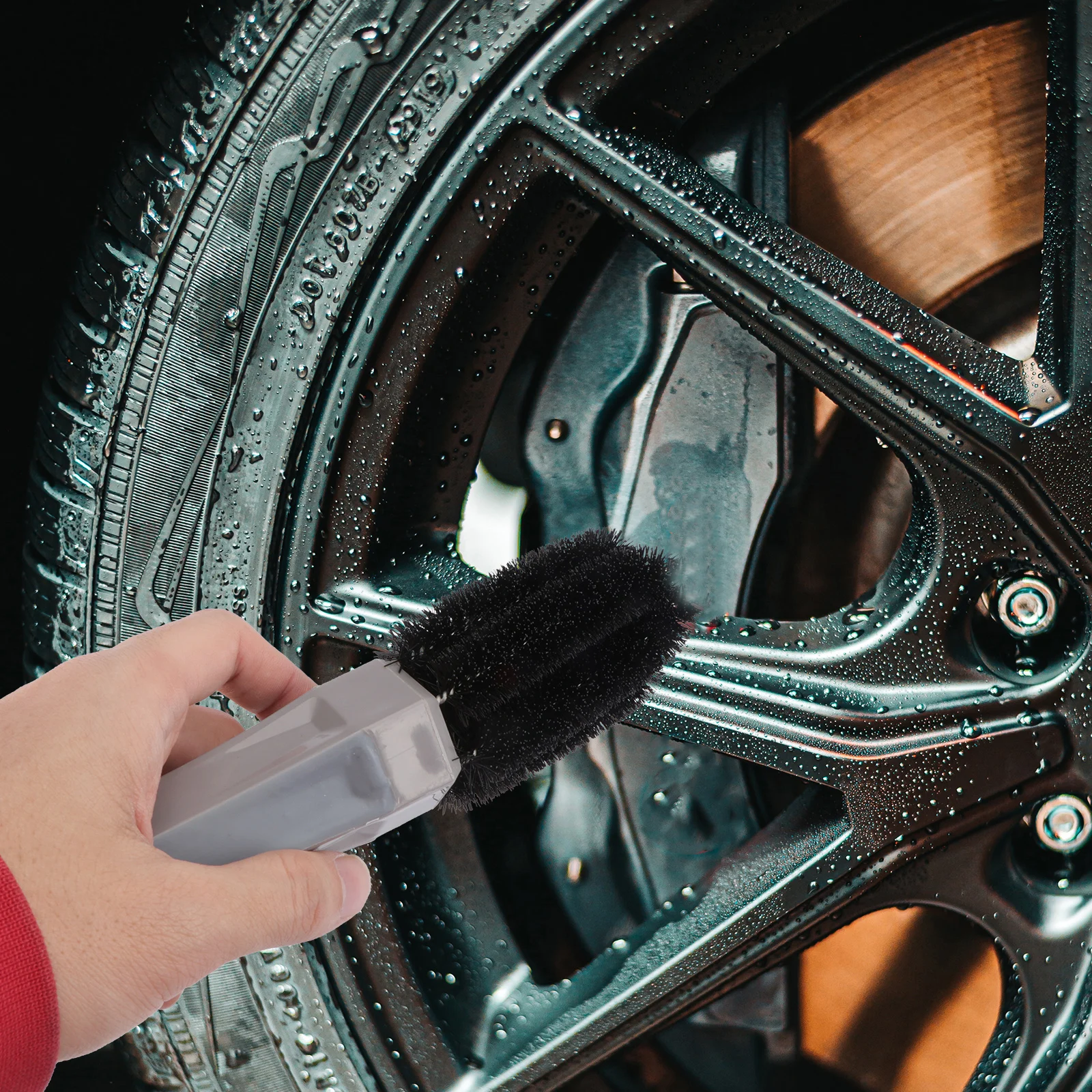 

PVC Wire Lug Nut Rim Wheel Cleaner Lug Nut Detailing Tool Rim Brush Set Cleaning Brush Cleaning Brushes