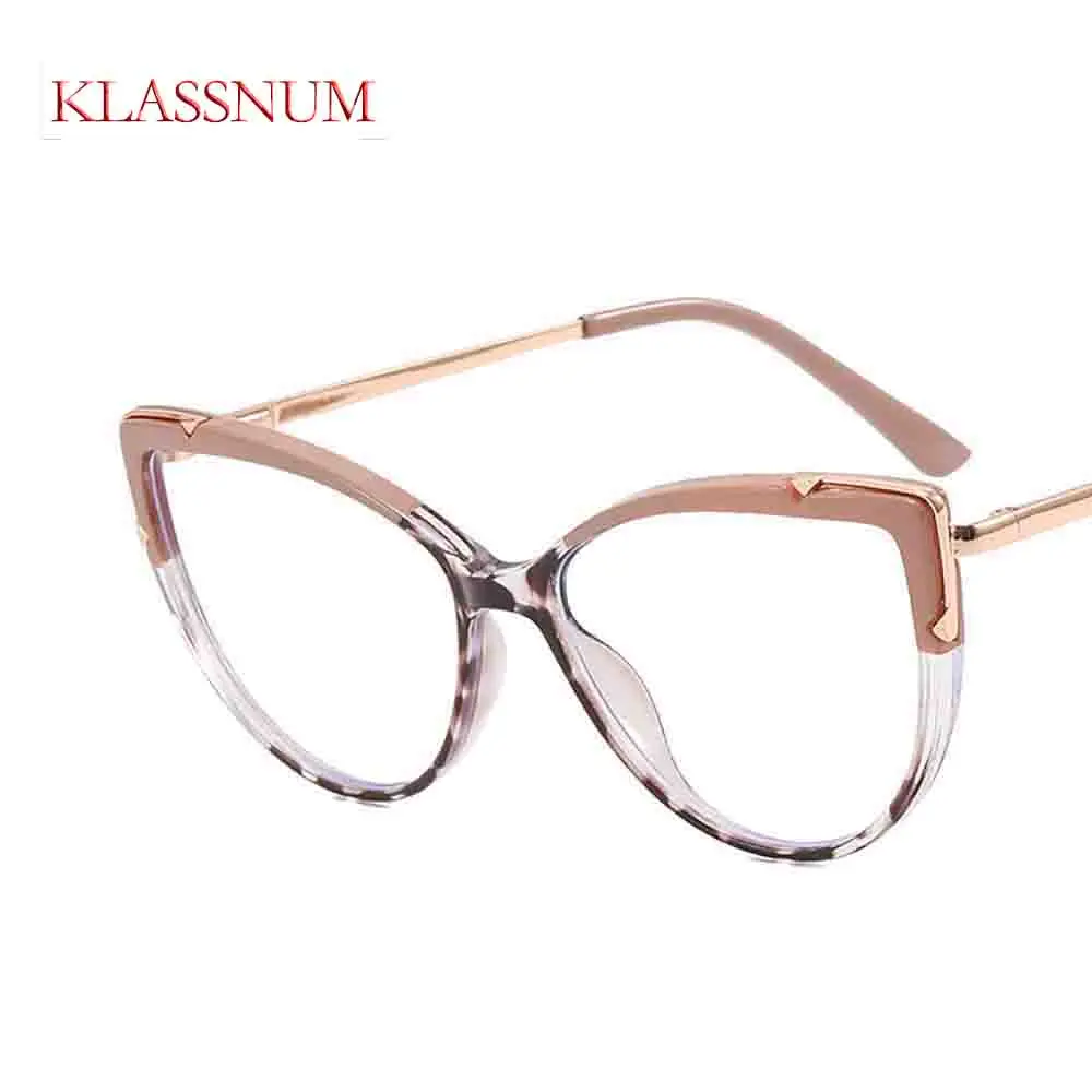 TR90 Mode Cat Eye Anti Blauw Licht Cat Eye Bril Frame Voor Vrouwen TR90 Hoge Kwaliteit Clear Lens Lezen Trending Brillen