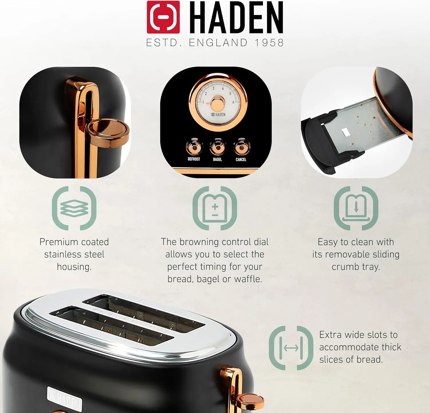 غلاية كهربائية من الفولاذ المقاوم للصدأ سعة 1.7 لتر مع قاعدة 360 درجة مع شريحتين وفتحة واسعة من الفولاذ المقاوم للصدأ، Bl