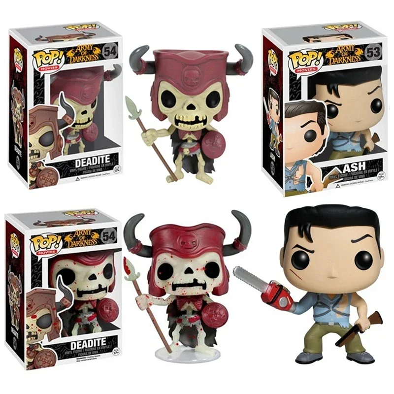 FUNKO POP ARMY OF DARKNESS ASH #53 DEADITE #54 비닐 리미티드 액션 피규어 모델 장난감, 어린이 선물