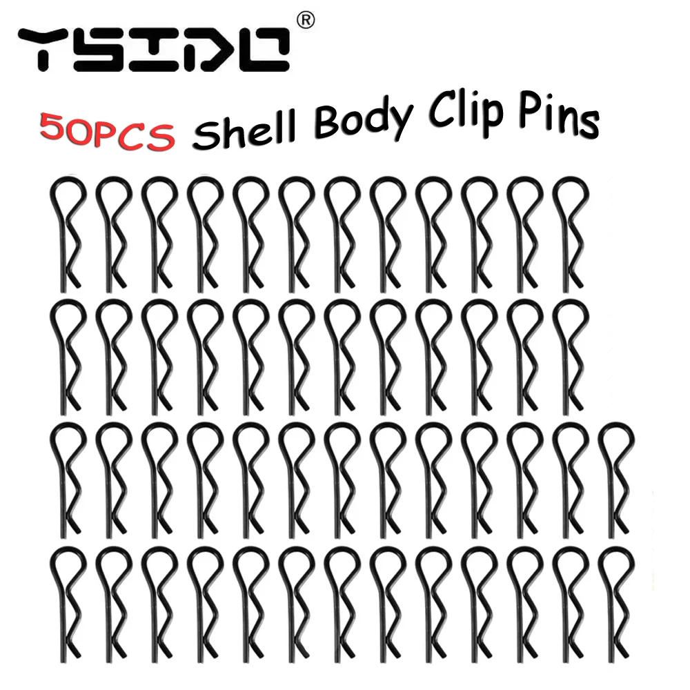 50PCS RC Auto Shell Körper Clips Pins Gehäuse Latch R-typ Schnallen Feste für RC Auto Trx-4 TRAXXAS SCX10 HSP RC Modell Zubehör – Detail 1
