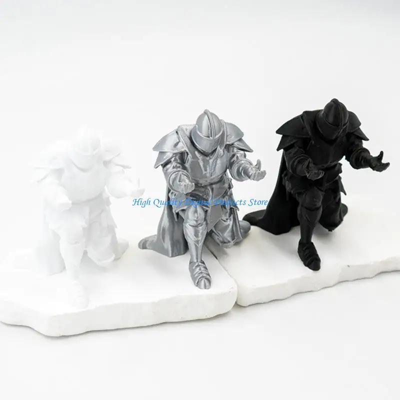 

U2JE 3D Printed Knight Plastic Display Stand Decorative Desk Organiser For Offices