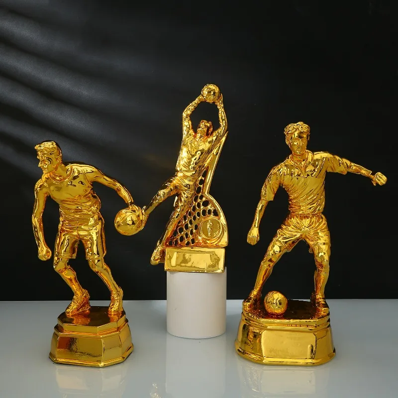 New Resin Sports Trophy Souvenir Ornament, Football and Basketball Match Honor Awards, Fan Souvenir