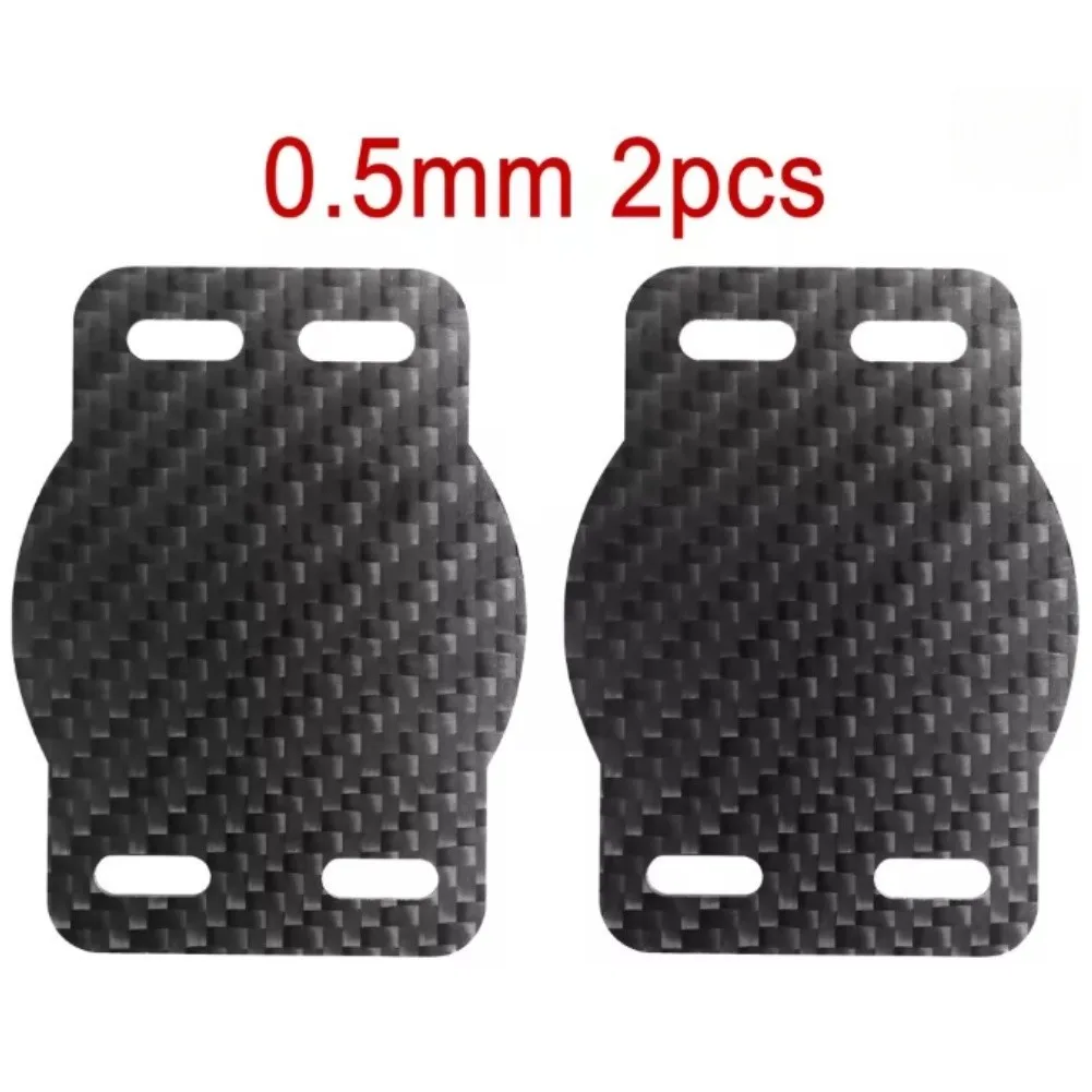 Carbon Fiber Foot Pedal Lock Plate Set 2pcs for For WAHOO For SPEEDPLAY For ZERO Pedals Height Adjustable 0.5 1 2 mm Spacers