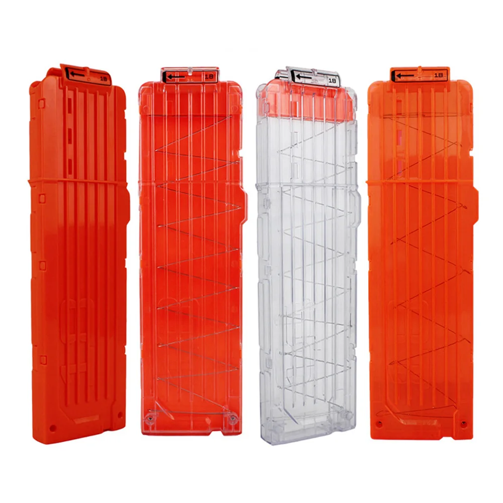 18-круглый журнал для игрушечных бластеров серии Nerf ELITE, доступны различные цвета, пластиковые мягкие аксессуары для дротиков QJ132