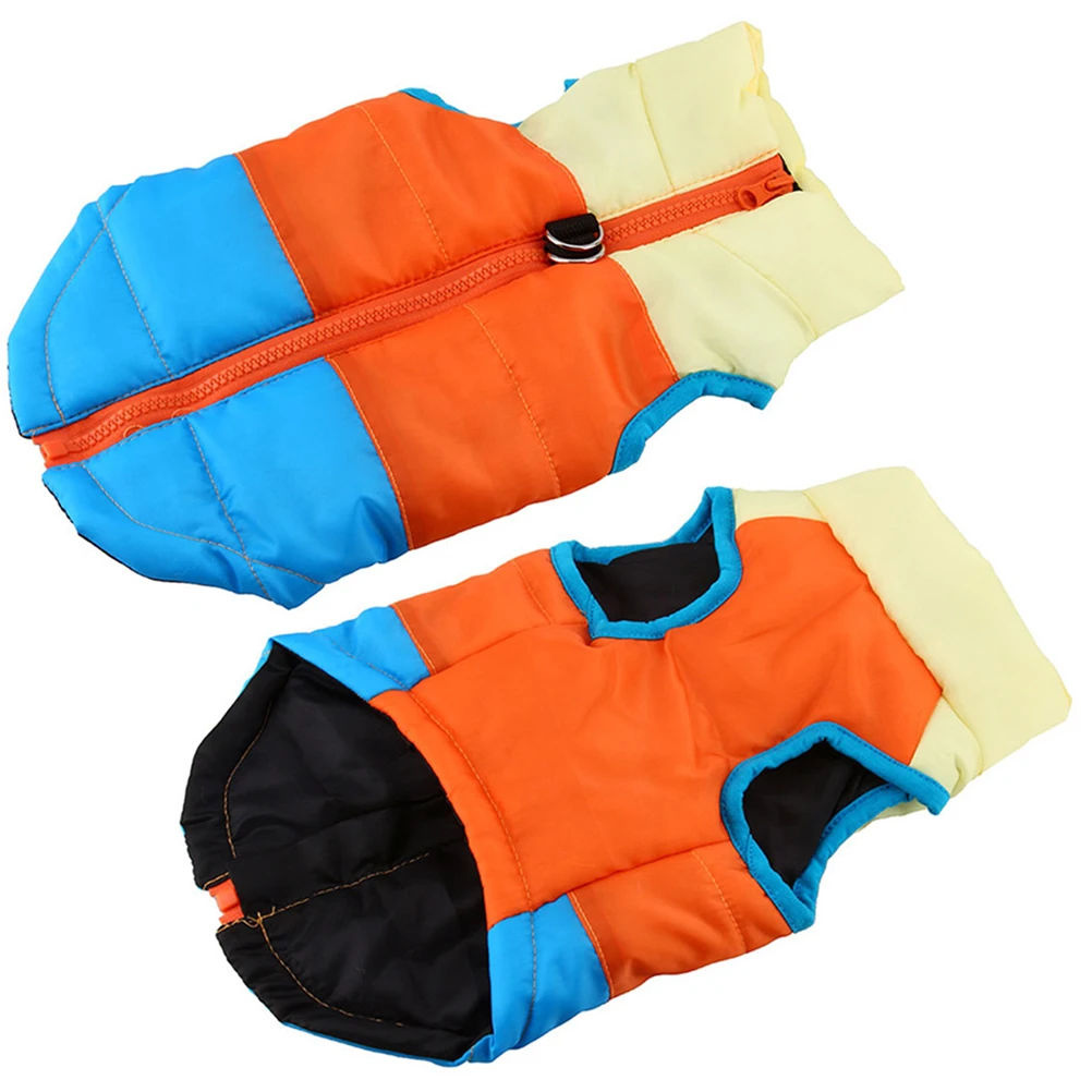 

Pet Dog Waterproof Winter Vest Warm Cotton Coat Sky-Blue Yellow Orange Soft Breathable Dog Jacket Pet Clothes Outdoor Sports