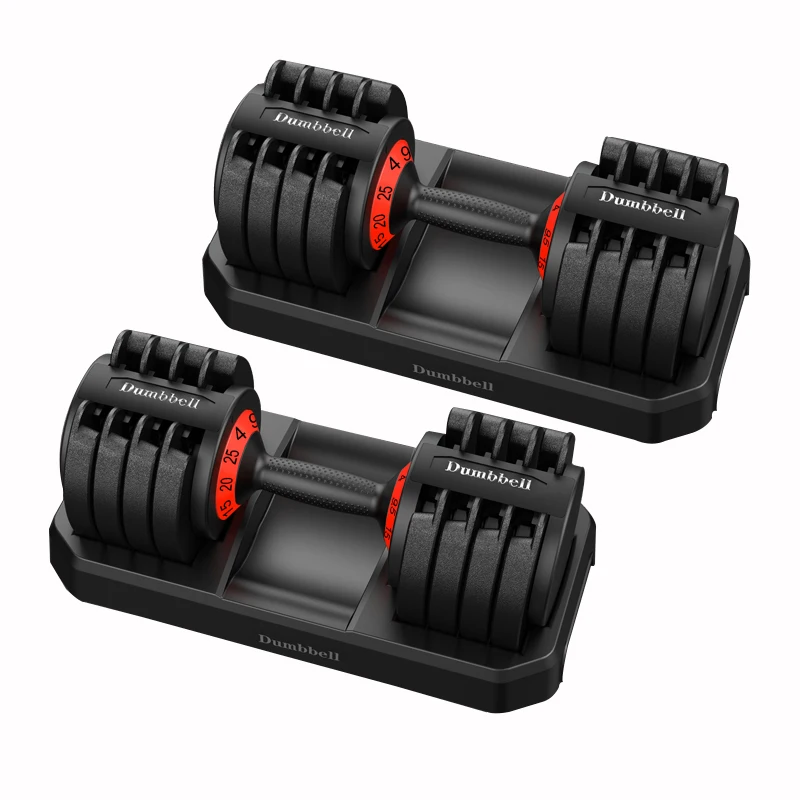 Adjustable Dumbbell Set for Gym, Universal Fitness Equipment, Intelligent Combination, 20kg, 25kg, 32kg