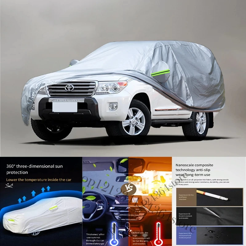 For land-cruiser-fit Auto Anti snow Anti dust Anti-uv Anti peeling paint And Anti Rainwater 210t car cover Car cover protection