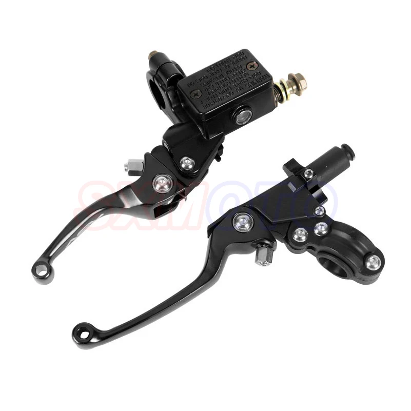 Universal Motorcycle Brake Clutch Bull Horn Levers Handle Drum Off-road Vehicle For ASV CRF YZF YZ XR CQR KTM Honda Triumph