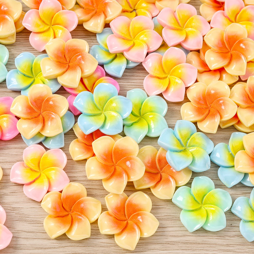 Tusember 15 Stück Niedliche Harz-Acryl Bunte Blumen Flatback Cabochons für DIY Schmuckherstellung Handyhülle Nagelkunst Handgemachtes Kunsthandwerk – Detail 6