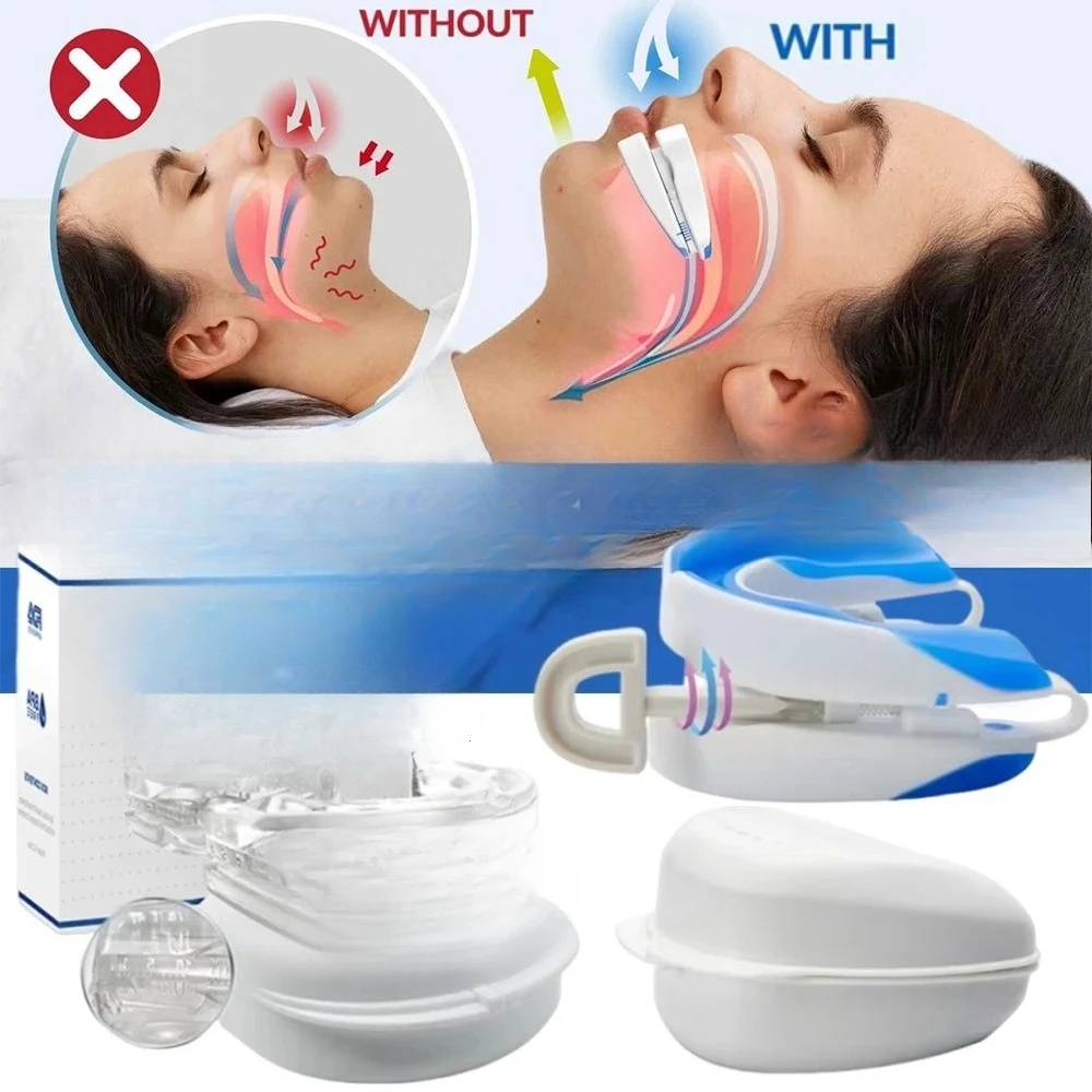 

Guard Improve Sleeping Adjustable Snoring Mouth Guard Anti-Apnea Teeth Bruxism Stop Snoring Device Mouthpiece