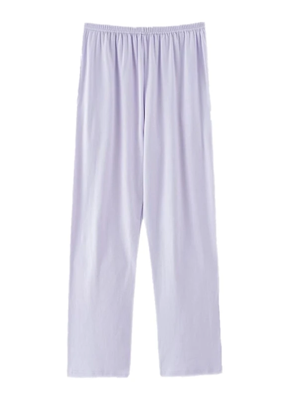 Pantaloni Sp in seta di cotone da donna Pantaloni larghi a gamba larga Pantaloni da casa casual Estate sottile Versatile Traspirante Comodo Sle coreano