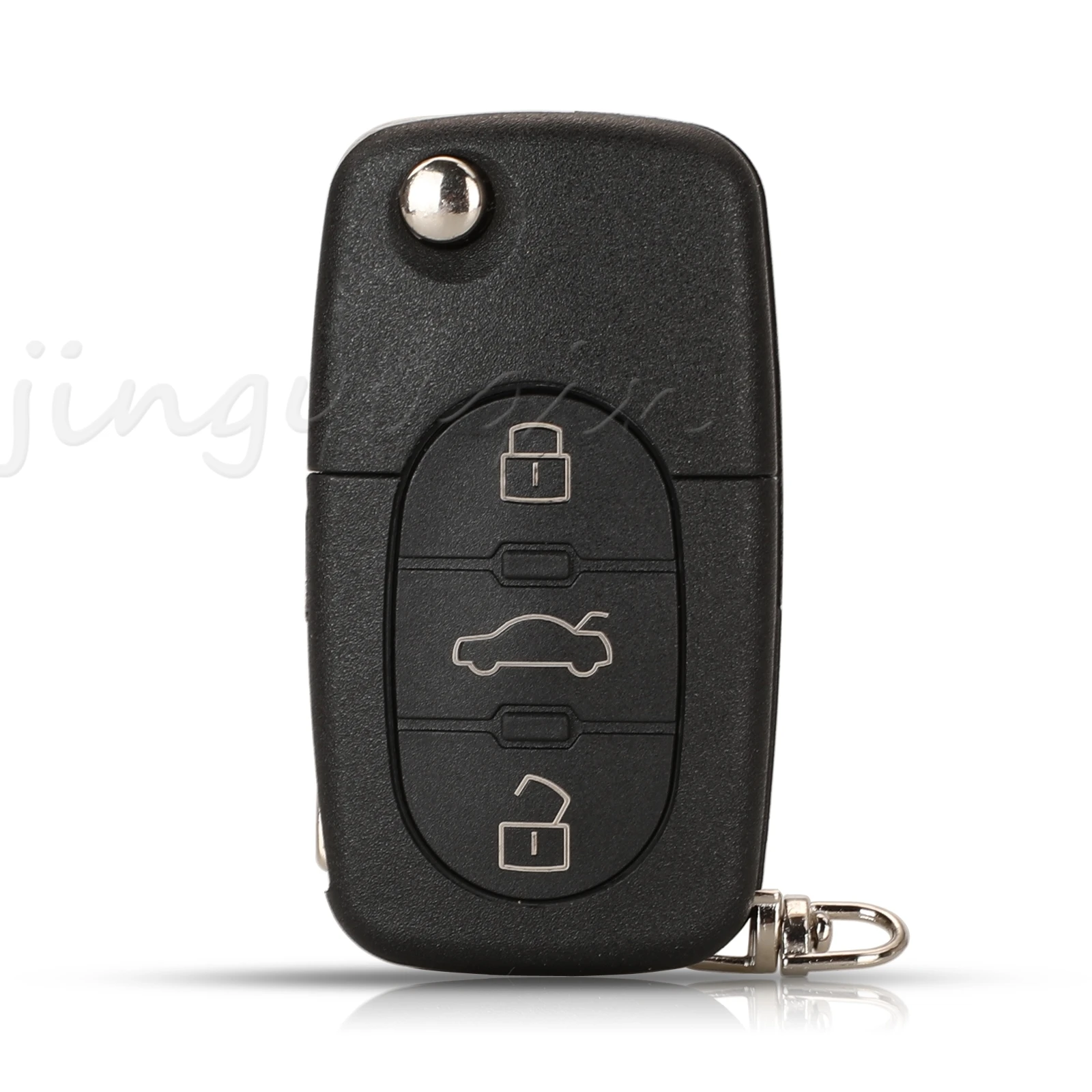 Jingyuqin 3 Buttons Smart Remote Car Key Fob 433Mhz ID48 4D0837231A /K For Audi A3 A4 A6 A8 RS6 TT Replacement