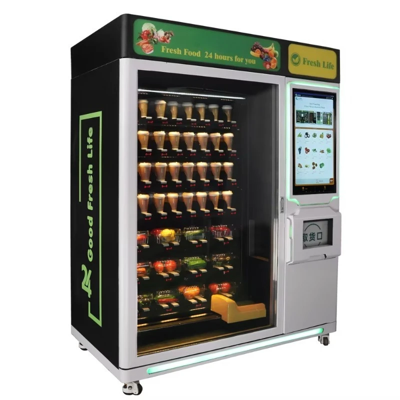 24 Hours Self Service Store Vegetables Fruit Egg Automatic Fresh Food Vending Machines for Retail Items Customized