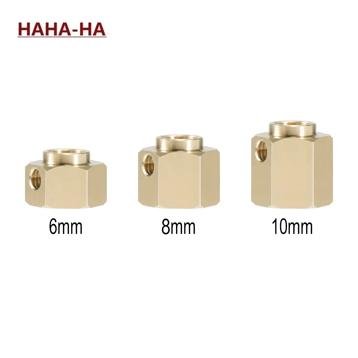 4PCS 6mm 8mm 10mm Brass Widen Wheel Hub Hex Extended Adapter for 1/10 RC Crawler TRX4 TRX6 Upgrade Parts Accessories