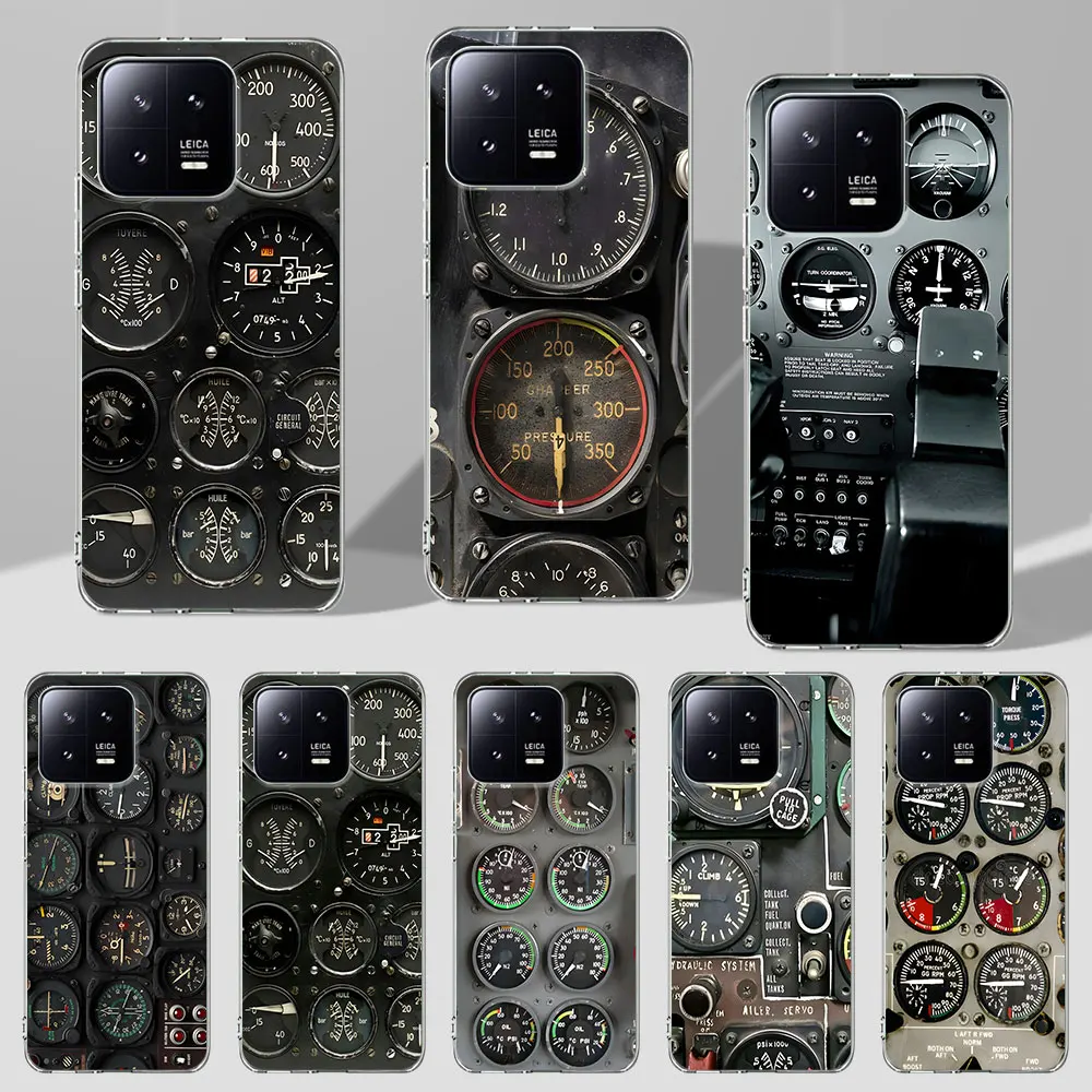 Aeroplane Pilot Cockpit Case for Xiaomi Mi 11T 13 11 10T 8 9 CC9 A3 CC9E 11i 12 12X 5X A1 8 9T Pro A2 6X 10 Lite TPU Phone Cover