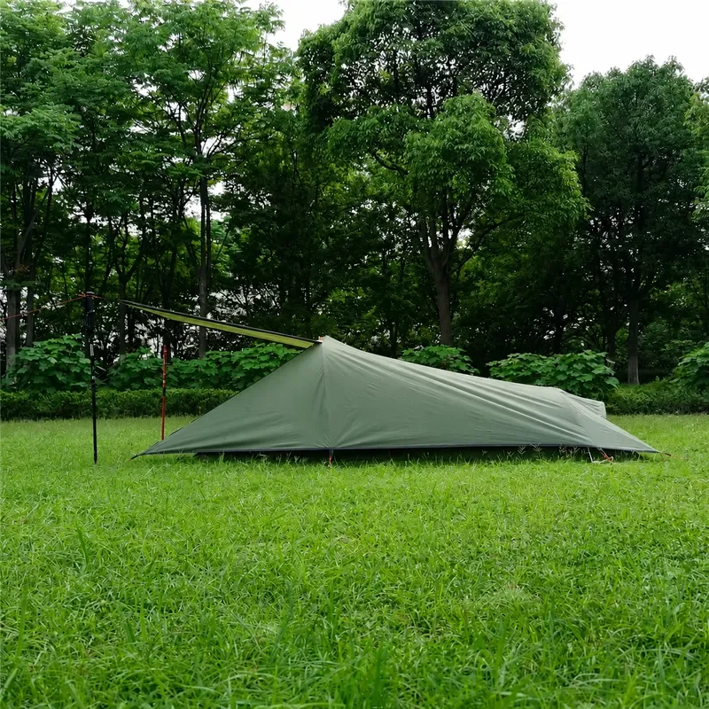 MCETO Mituo Xingyun 1 Person Outdoor Ultra Lightweight Aluminum Pole Rainstorm Tunnel Channel Open Camping Tent