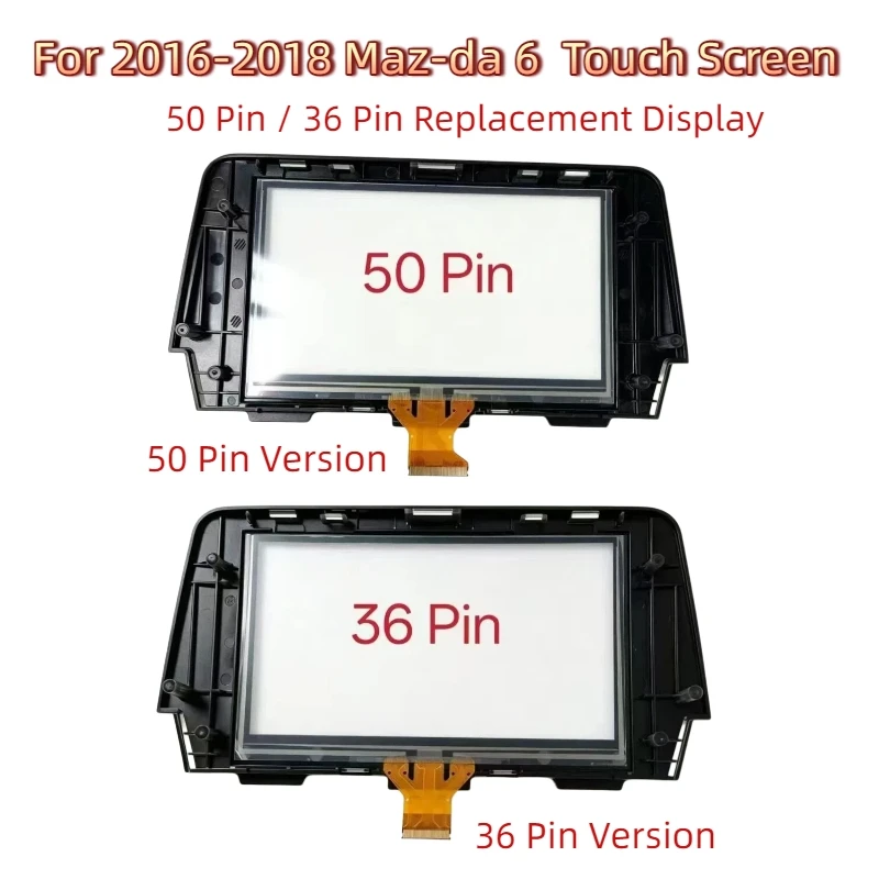 7 Inch Glass Touch Screen Panel Digitizer Lens Sensor For   Mazda 6 2016-2018 Car Radio DVD Player GPS Navigation