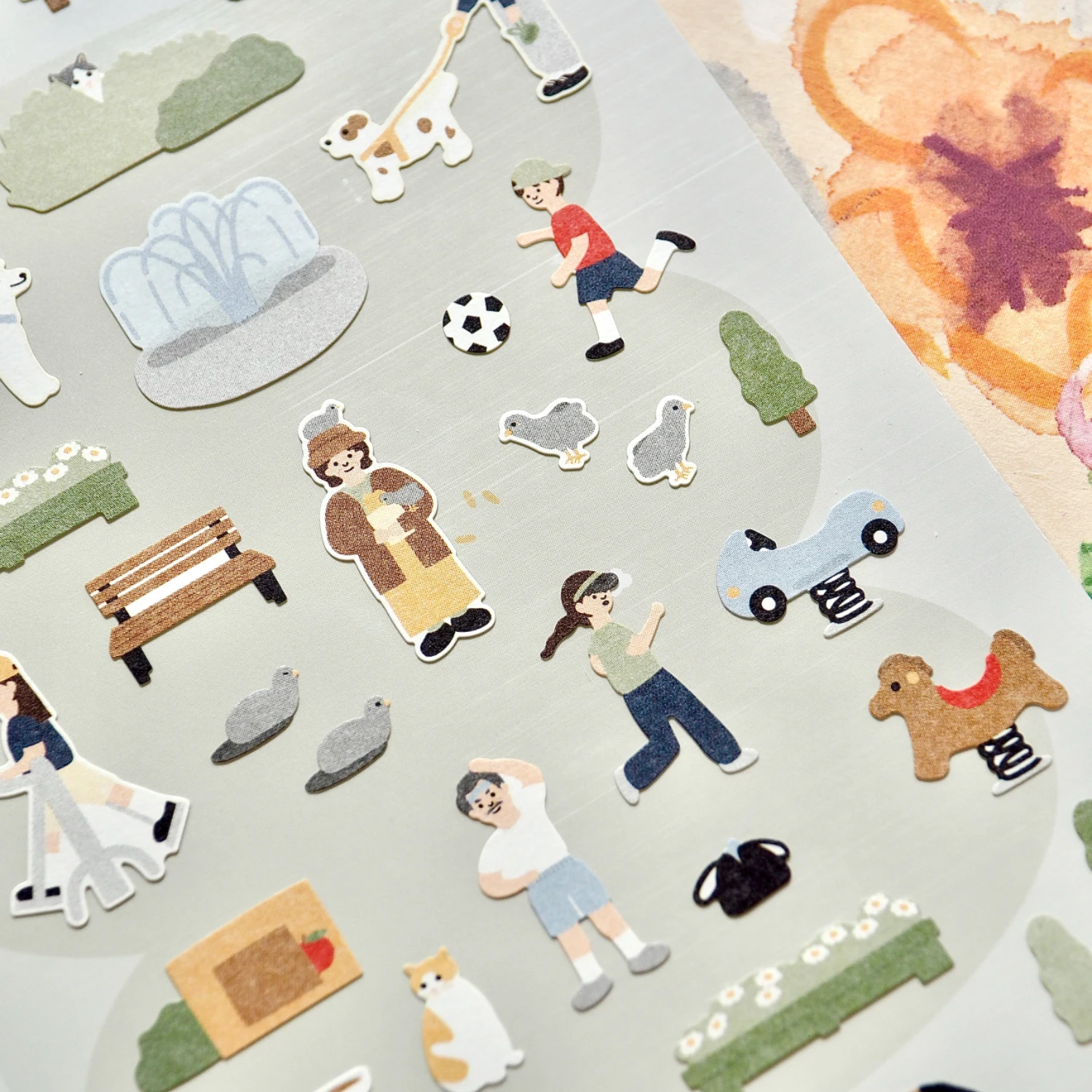 

Корейский импортный оригинальный Suatelier In The Park, бумажные наклейки, скрапбукинг, сделай сам, журнал, канцелярские наклейки, деко, школьные принадлежности 1172