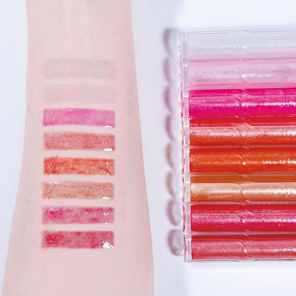 Marca própria logotipo personalizado vegano brilhante brilho labial brilhante à prova dlong água batom líquido hidratante de longa duração óleo labial