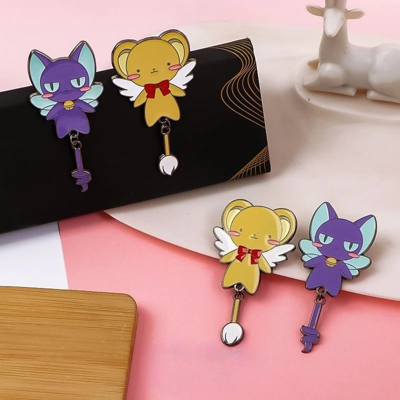 Cardcaptor Sakura Anime Two-Dimensional Peripheral Versatile Sakura Spinel Cerberus Cartoon Brooch Metal Badge Accessory - view 6