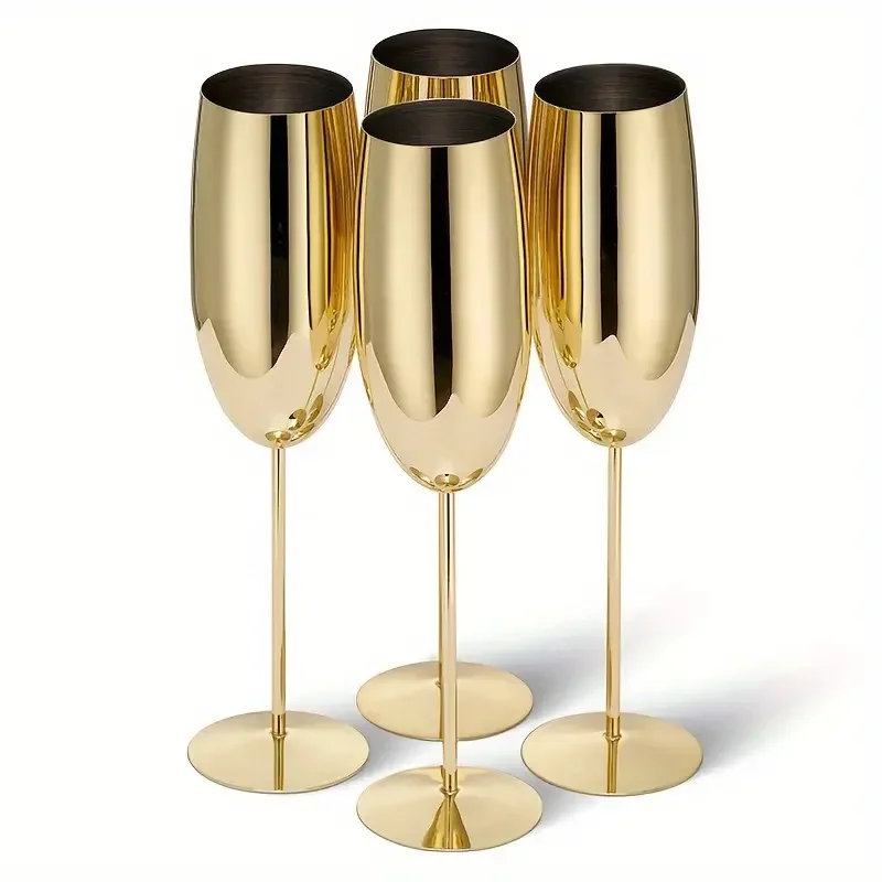 250 Ml Stainless Steel Wine Glasses Unbreakable Metal Cocktail Glasses , for Drinking Cocktails and Wine at and Home Bar Cup