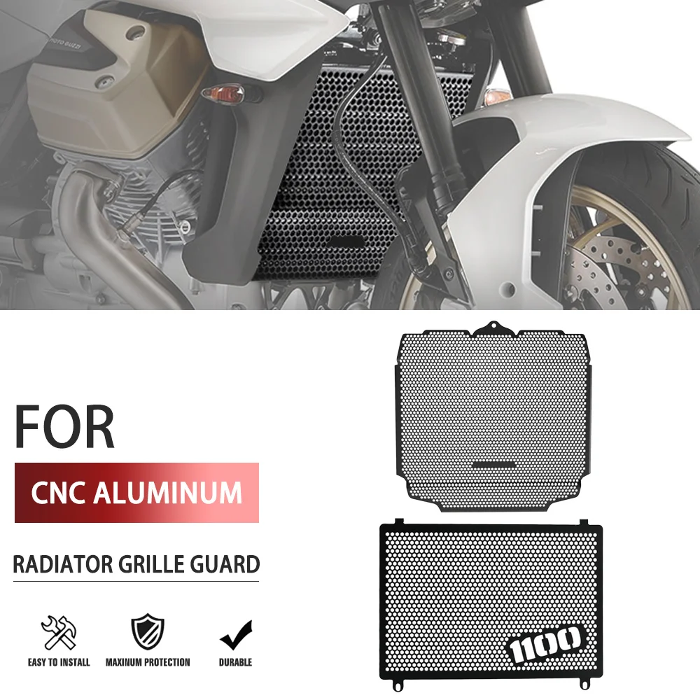 

For Moto Guzzi V100 Mandello S 2022-2023-2024 Motorcycle Radiator Guard Protector Grill Engine Skid Plate Guard Protector Cover