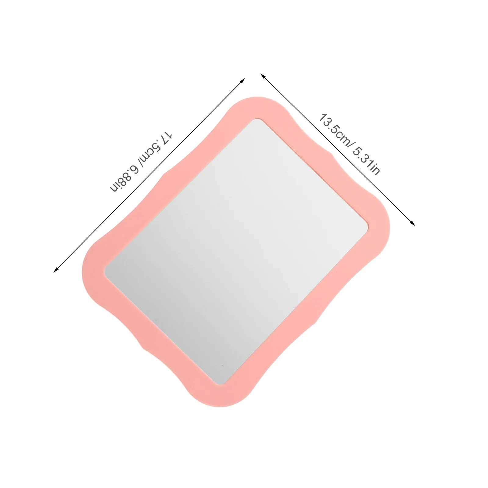 コンパクトな5.3x6.9インチの磁気メイクアップミラー、ロッカー、冷蔵庫、ツールボックスに強力に固定、寮、バスルーム、旅行に持ち運びが簡単