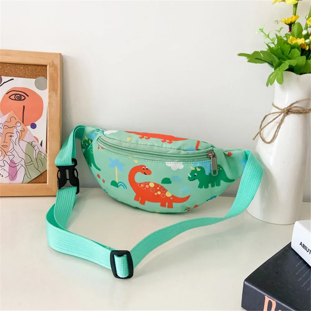 Saco de cintura das crianças bonito dos desenhos animados dinossauro viagem crossbody saco moda crianças cinto ombro saco para menina menino esporte sacos peito