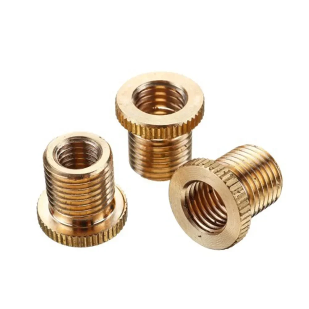 Gear Shift Knob Adapter Inside Thread M8*1.25/M10*1.25/M10*1.5 Copper Shifter Head Thread Adapter Set Aluminum Alloy