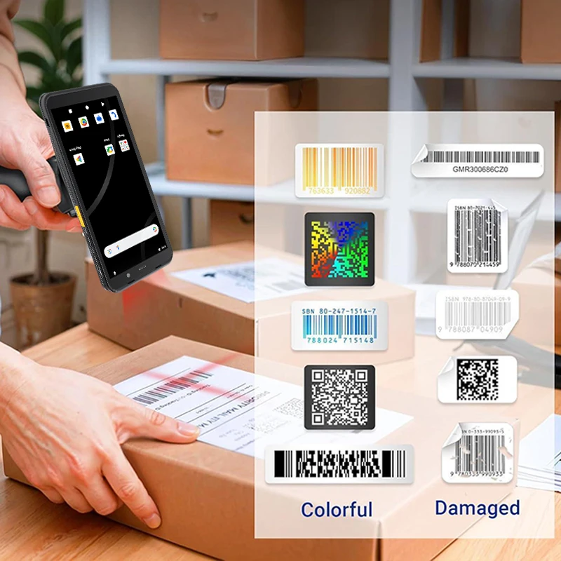 TC60 6inch PDA Rugged Android 14 MTK8781 Smart Terminal 2D Barcode Scanner WIFI Bluetooth High Quality Mobile Industrial RFID