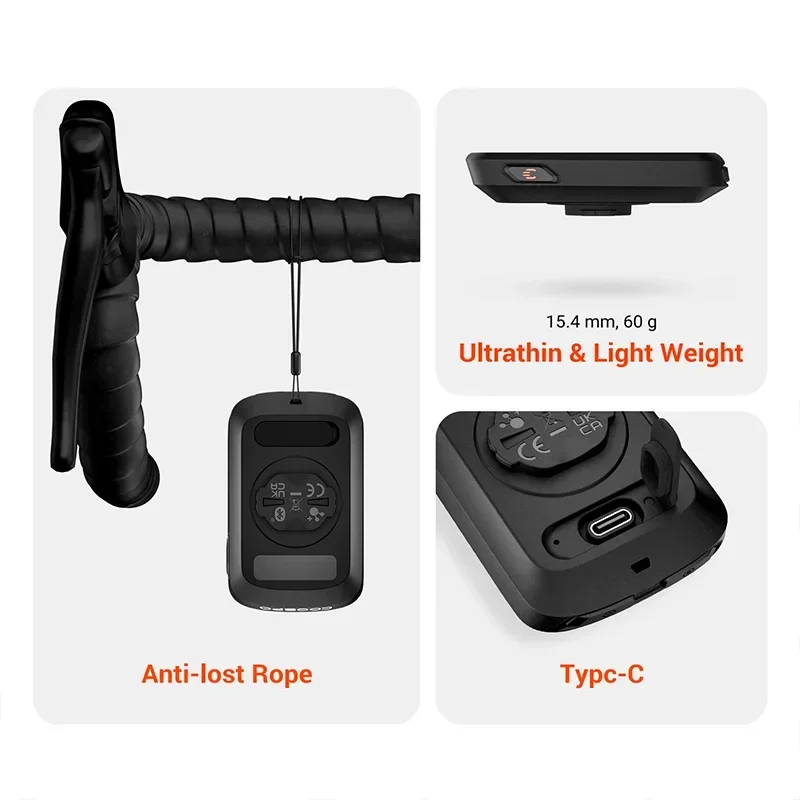 Coospo CS300 GPS Bike Computer Cycle Wireless Speedometer Bicycle Digital Stopwatch Cycling Odometer Cycling Auto Large Display