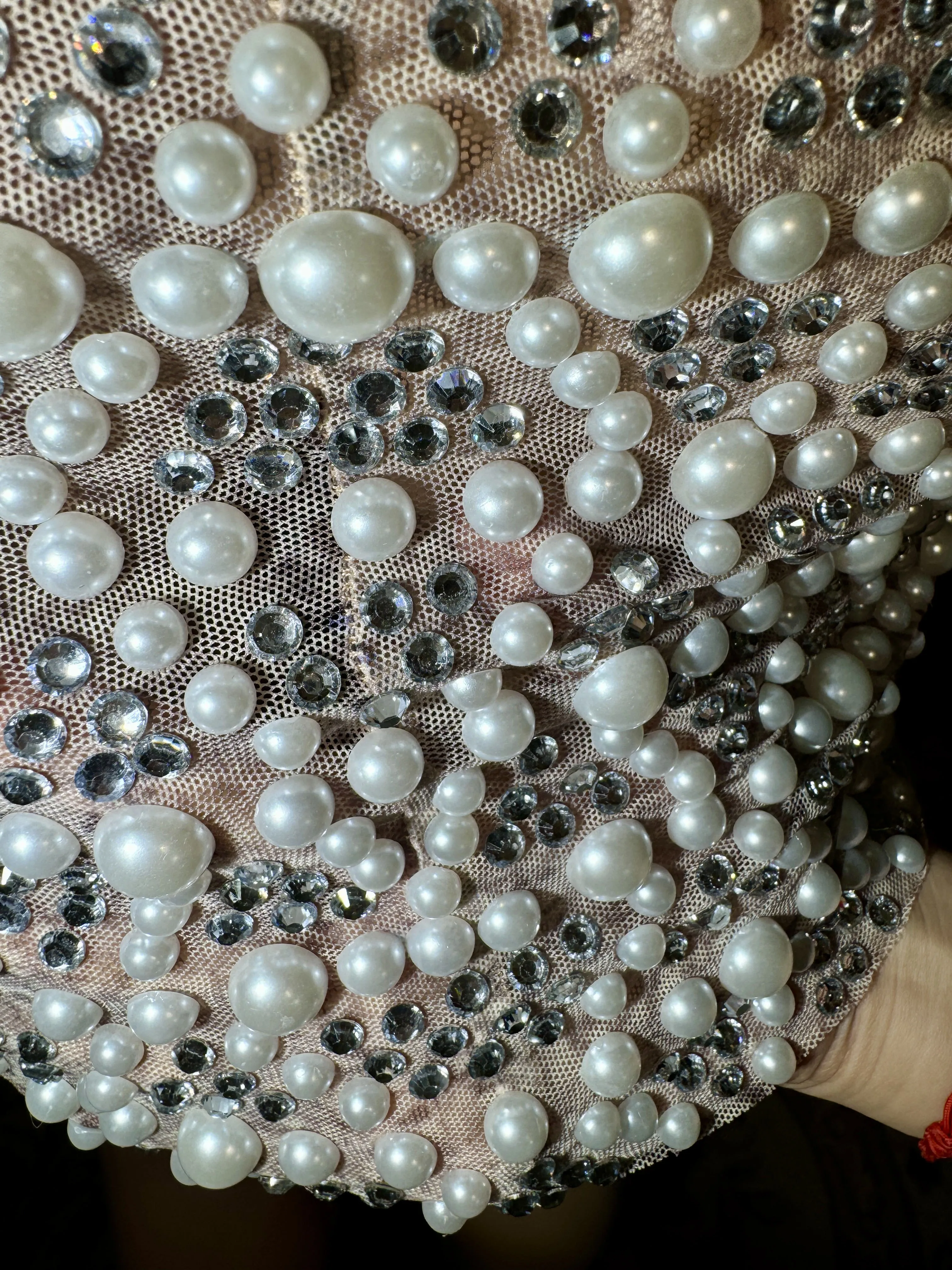 ZD New Mesh Dress Luxury Evening Celebrate Prom Birthday Party Transparent Rhinestones Short Singer Stage Wear