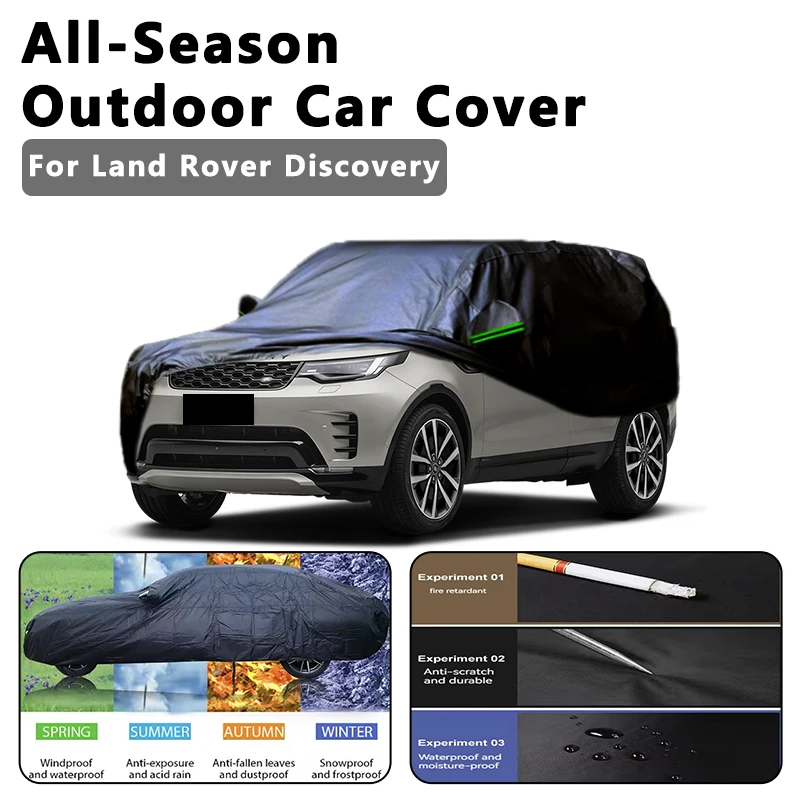 

Всесезонный автомобильный чехол для Land Rover Discovery — полная защита на открытом воздухе, водонепроницаемая, пылезащитная, солнцезащитная, внешние аксессуары