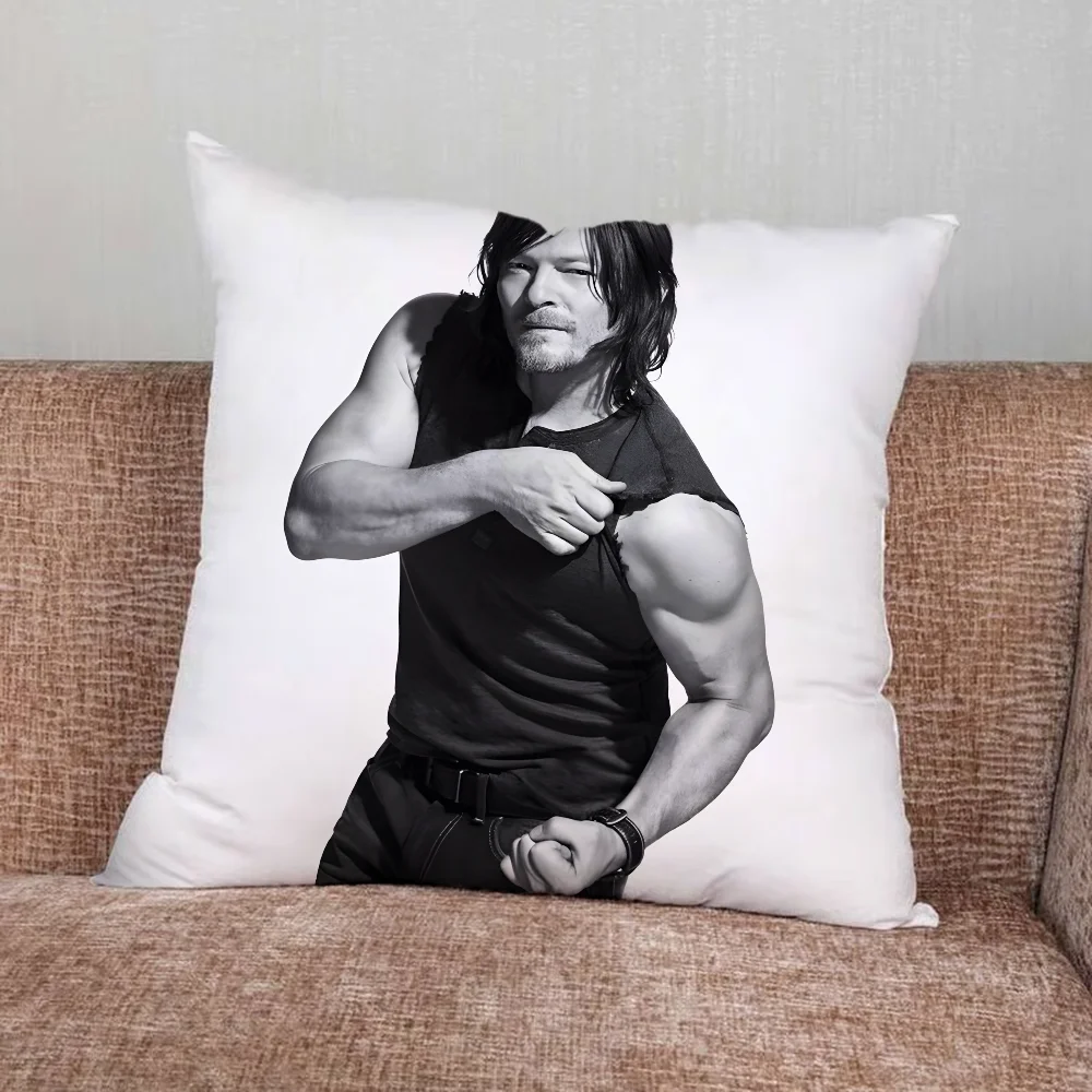 Dead D-Daryl Dixon Pillow Case For Home Bedroom Car Office Decoration Living Room Sofa Cushion Cover Suitable view 5