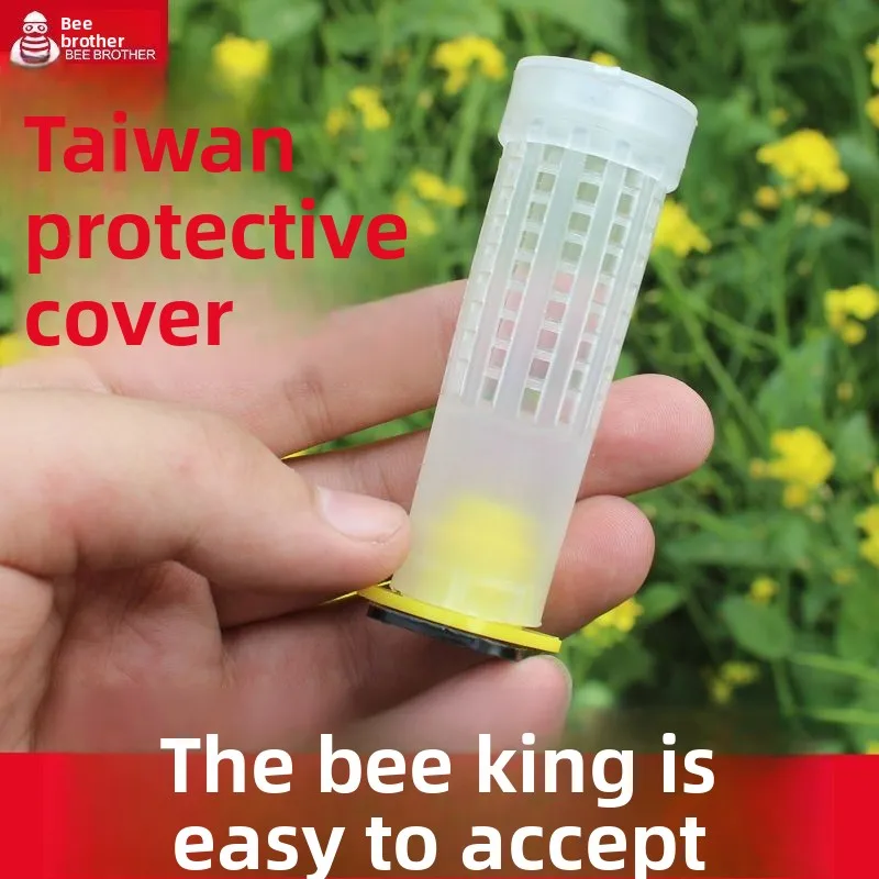 

Queen Bee Cage Protector Universal for Chinese and Italian Bees Anti Chewing Beekeeping Tool