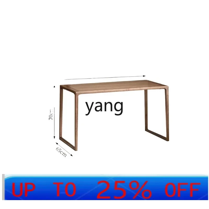 

LH solid wood tea table desk integrated dual-purpose balcony light luxury tea table new Chinese simple tea table