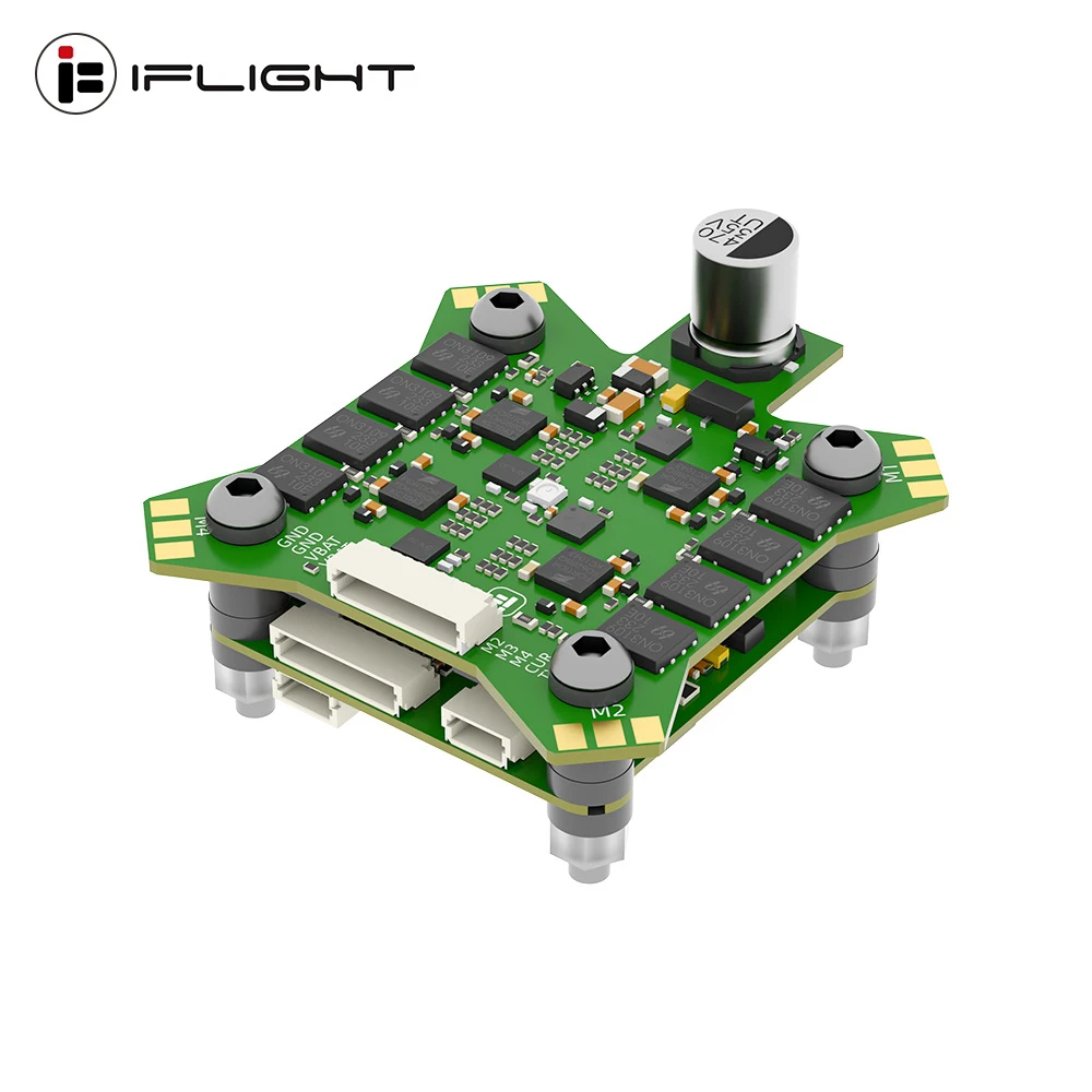 IFlight BLITZ F722 F7 Flight Controller OSD Flash 32MB Barometer W/ E55 55A BLHELI32 4in1 ESC, 2-6S DShot 600 for FPV Drone