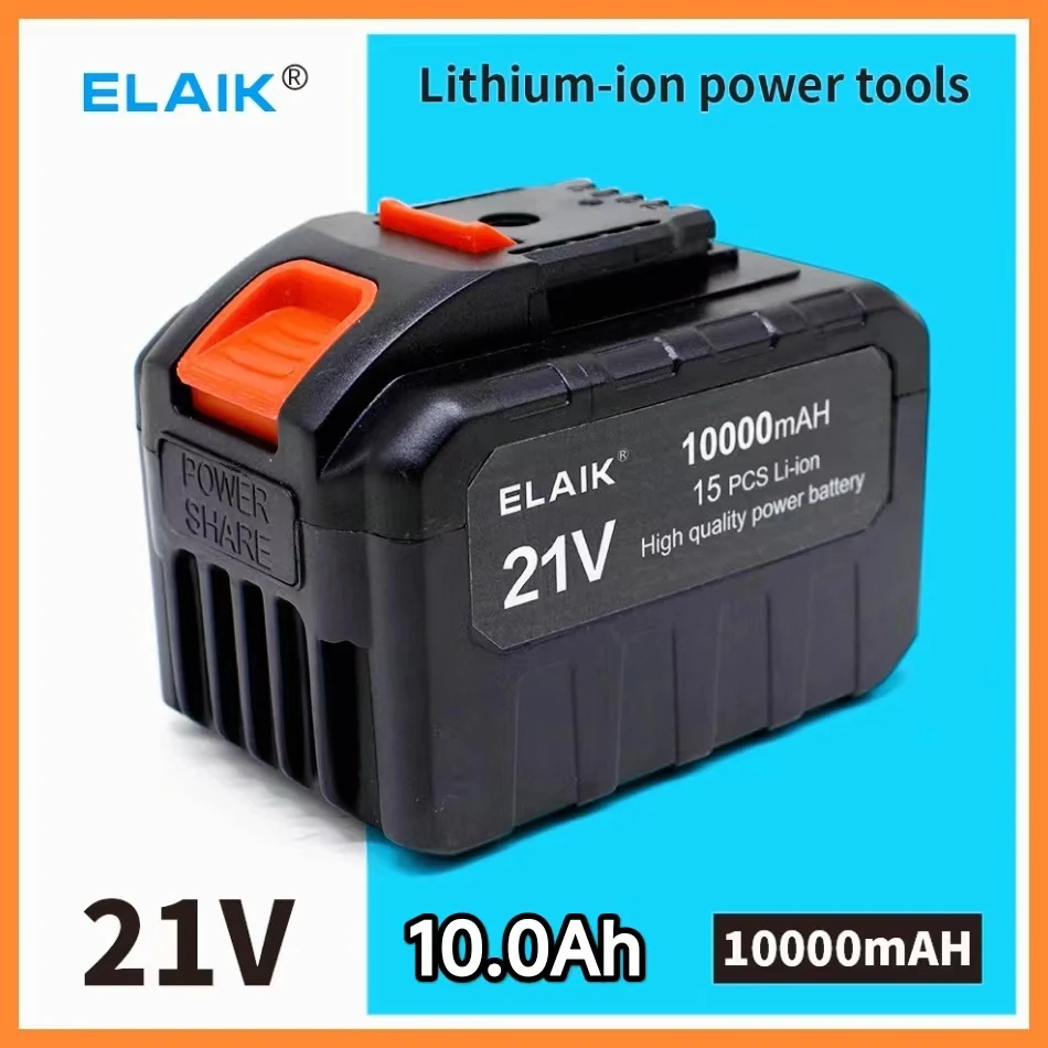 

Original 10000mAh 6000mAh 21V Rechargeable Lithium-Ion Battery for 18V 20V Cordless Drill/Brushless Wrench/Screwdriver