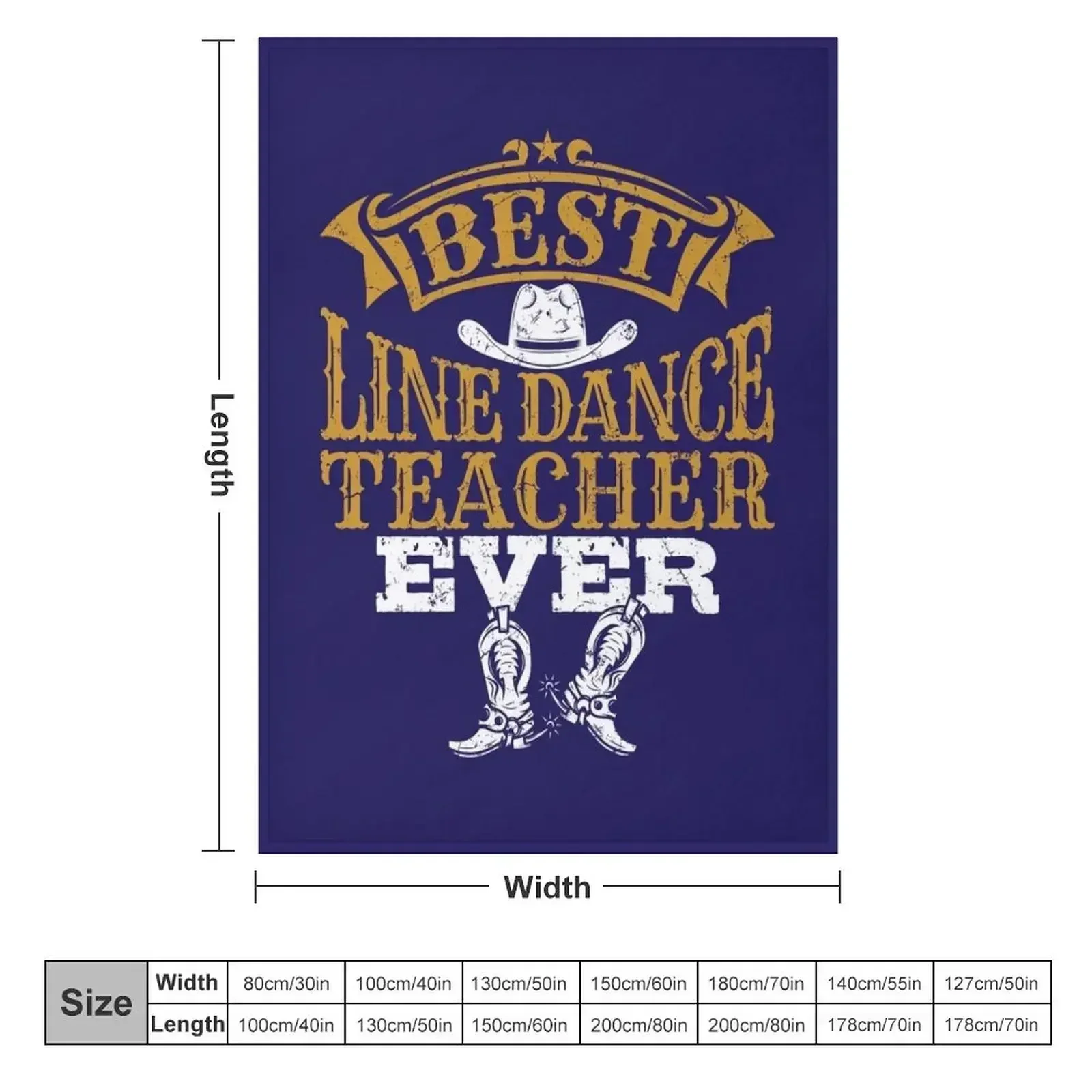 Best Line Dance Teacher Ever Throw Blanket couch cozy soft plush fuzzy picnic outdoor blanket