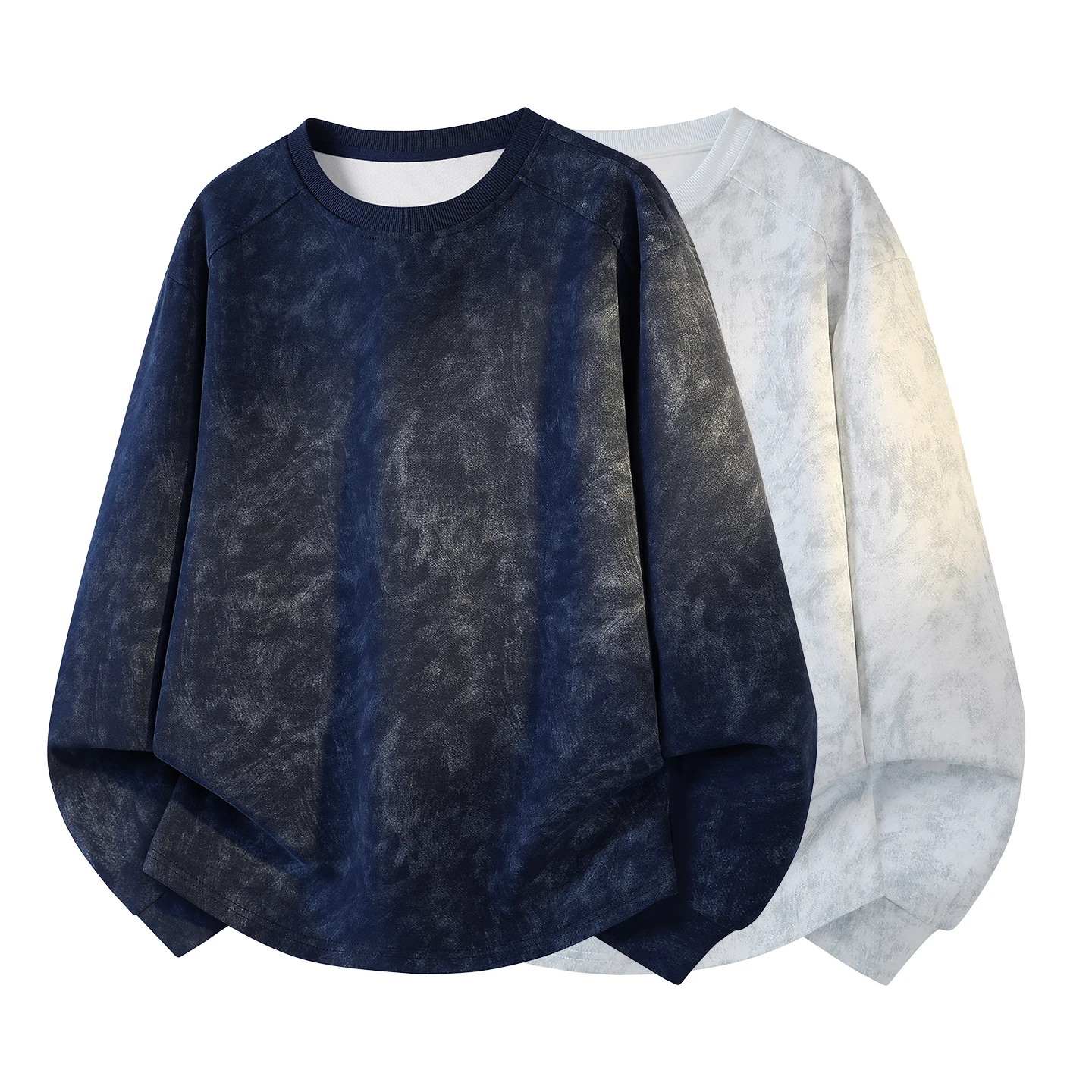 New Arrival Men Tie Dye Sweatshirts Loose Oversized O Neck Pullover Long Sleeve Casual Streetwear Hip Hop Male Sweatshirt Tops