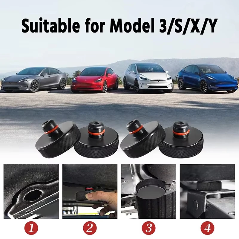 สําหรับ Tesla ยางแจ็ค Lift Pad Point Adapter สําหรับ Tesla รุ่น 3/Y/S/X/3 + รุ่น Y 2025 แจ็ค Lift Pad จุดอะแดปเตอร์